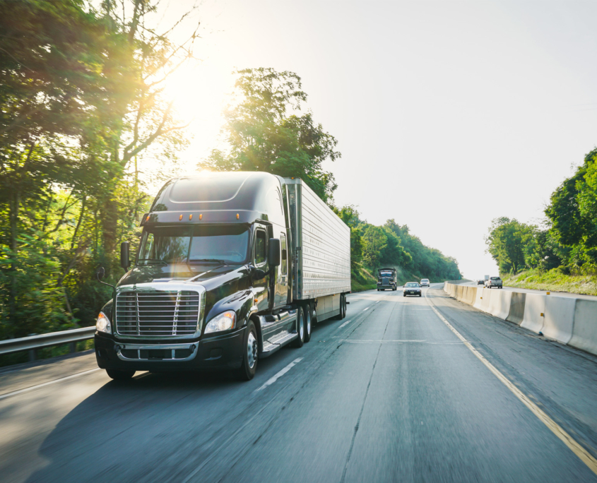 Semi Trucking Highway